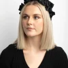 Black Ruffle Headband