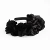 2463-black-satin-flower-veil-headband-4.webp Black Satin Flower Veil Headband