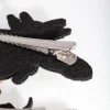 Black Sequin Bee Hair Clip Pack