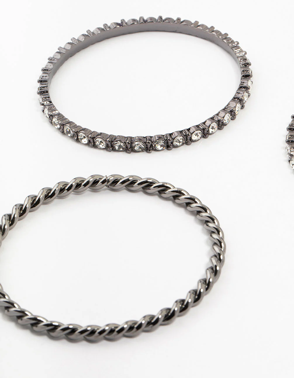 2470-black-silver-diamante-bangles-4-pack-2.webp Black Silver Diamante Bangles 4-Pack