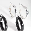 2472-black-silver-hoop-earrings-duo-3.webp Black Silver Hoop Earrings Duo