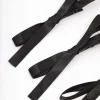 Black Simple Hair Bow 4-Pack