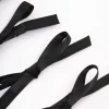 Black Simple Hair Bow 4-Pack