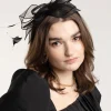 2476-black-sinamay-black-feather-leaf-fascinator-2.webp Black Sinamay Black Feather Leaf Fascinator