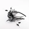 2476-black-sinamay-black-feather-leaf-fascinator-4.webp Black Sinamay Black Feather Leaf Fascinator
