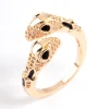 Black Slim Snake Ring