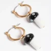 2485-black-small-mushroom-huggie-earrings-1.webp Black Small Mushroom Huggie Earrings