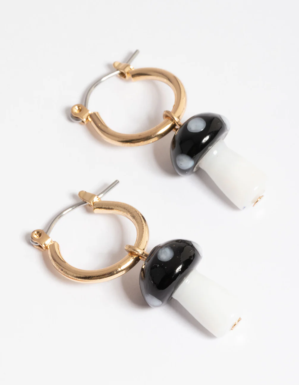 2485-black-small-mushroom-huggie-earrings-1.webp Black Small Mushroom Huggie Earrings