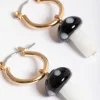 2485-black-small-mushroom-huggie-earrings-2.webp Black Small Mushroom Huggie Earrings