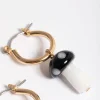 2485-black-small-mushroom-huggie-earrings-3.webp Black Small Mushroom Huggie Earrings