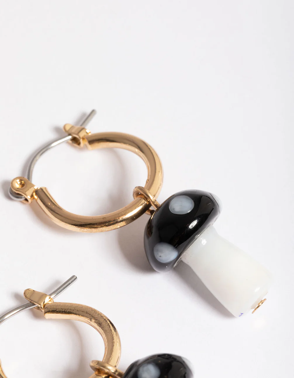 2485-black-small-mushroom-huggie-earrings-3.webp Black Small Mushroom Huggie Earrings