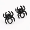 Black Small Spider Stud Earrings