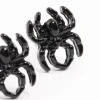 Black Small Spider Stud Earrings