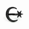 Black Star Moon Ring