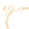 Gold Heart & Black Stone Charm Bracelet