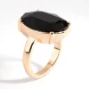 Black Statement Stone Cocktail Ring