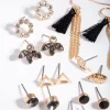 Black Tassel Earring 12-Pack
