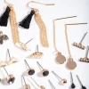 Black Tassel Earring 12-Pack
