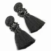 2518-black-tassel-fabric-large-drop-earrings-1.webp Black Tassel Fabric Large Drop Earrings