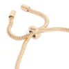Gold Key & Lock Charm Toggle Bracelet