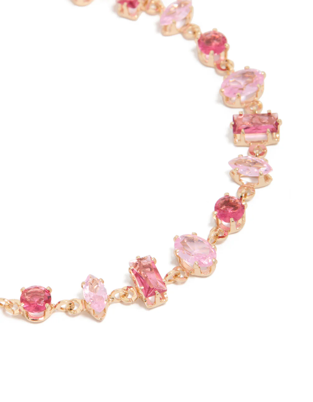 256-gold-light-hot-pink-cubic-zirconia-dainty-bracelet-4.webp Gold Light & Hot Pink Cubic Zirconia Dainty Bracelet