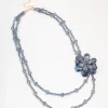 2571-blue-beaded-flower-layered-necklace-2.webp Blue Beaded Flower Layered Necklace