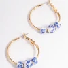 2575-blue-ceramic-bead-hoop-earrings-1.webp Blue Ceramic Bead Hoop Earrings