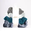 Blue Christmas Hair Scrunchie Gift 4-Pack