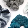 Blue Christmas Hair Scrunchie Gift 4-Pack