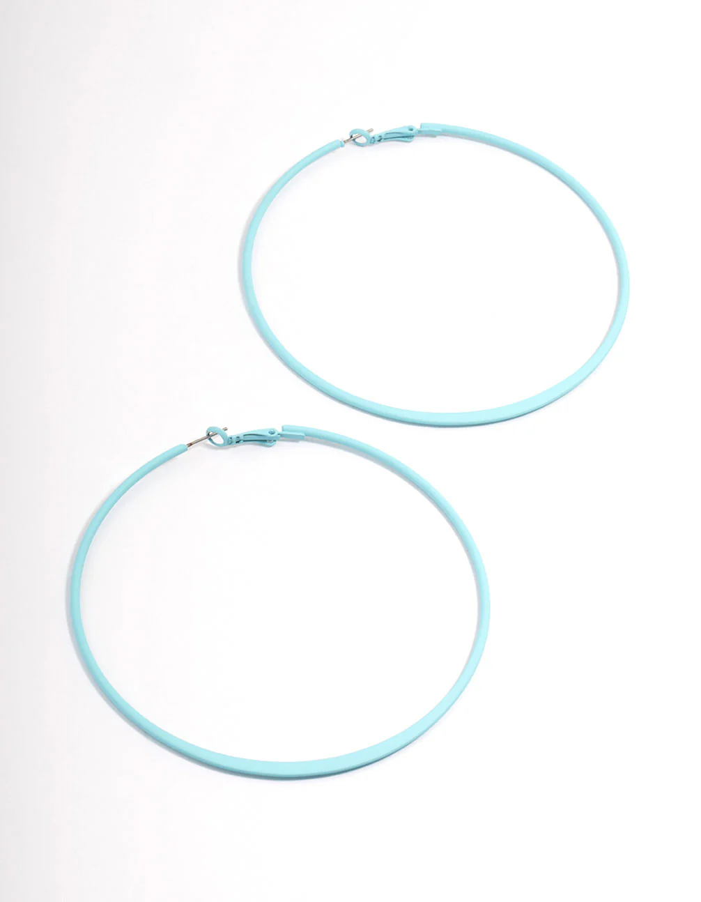 2585-blue-coated-felt-edge-hoop-earrings-9cm-1.webp Blue Coated Felt Edge Hoop Earrings 9cm