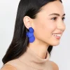 2590-blue-coated-metal-petal-drop-earrings-3.webp Blue Coated Metal Petal Drop Earrings