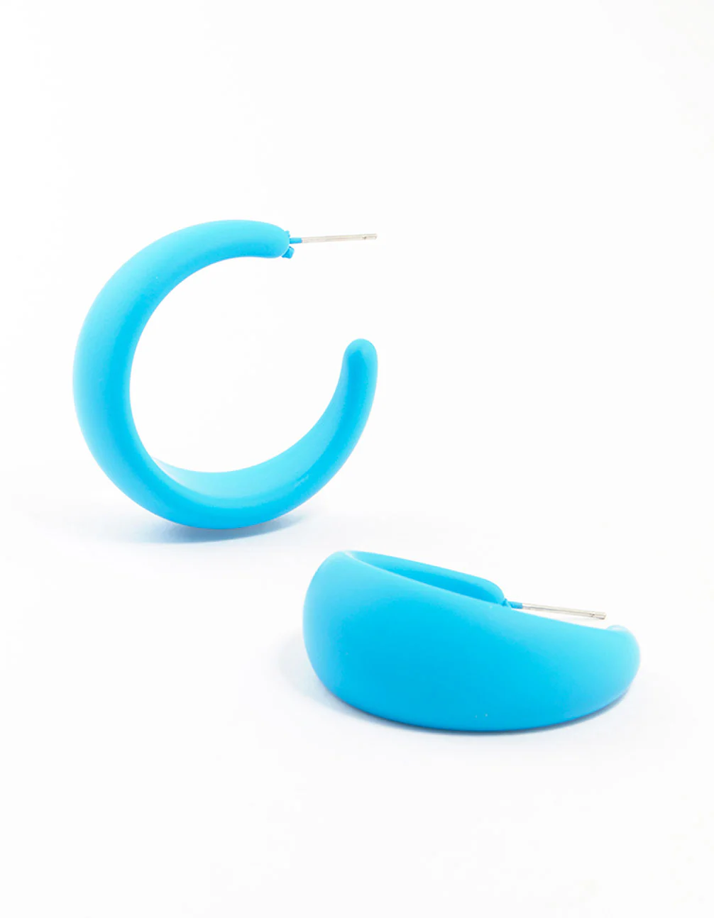 2595-blue-coated-pointed-wide-hoop-earrings-1.webp Blue Coated Pointed Wide Hoop Earrings