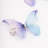 Blue Diamante Butterfly Hair Clip Pack