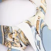 Blue Fabric Regal Printed Scarf