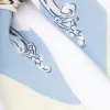 Blue Fabric Regal Printed Scarf
