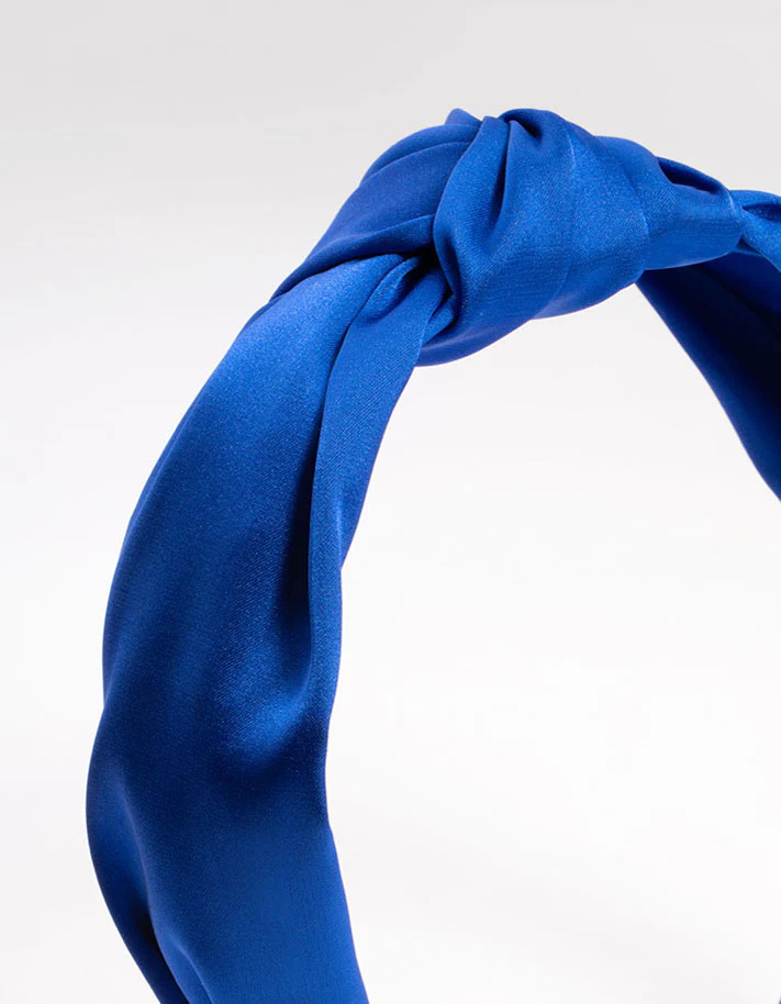 2623-blue-fabric-twist-knot-headband-2.webp Blue Fabric Twist Knot Headband