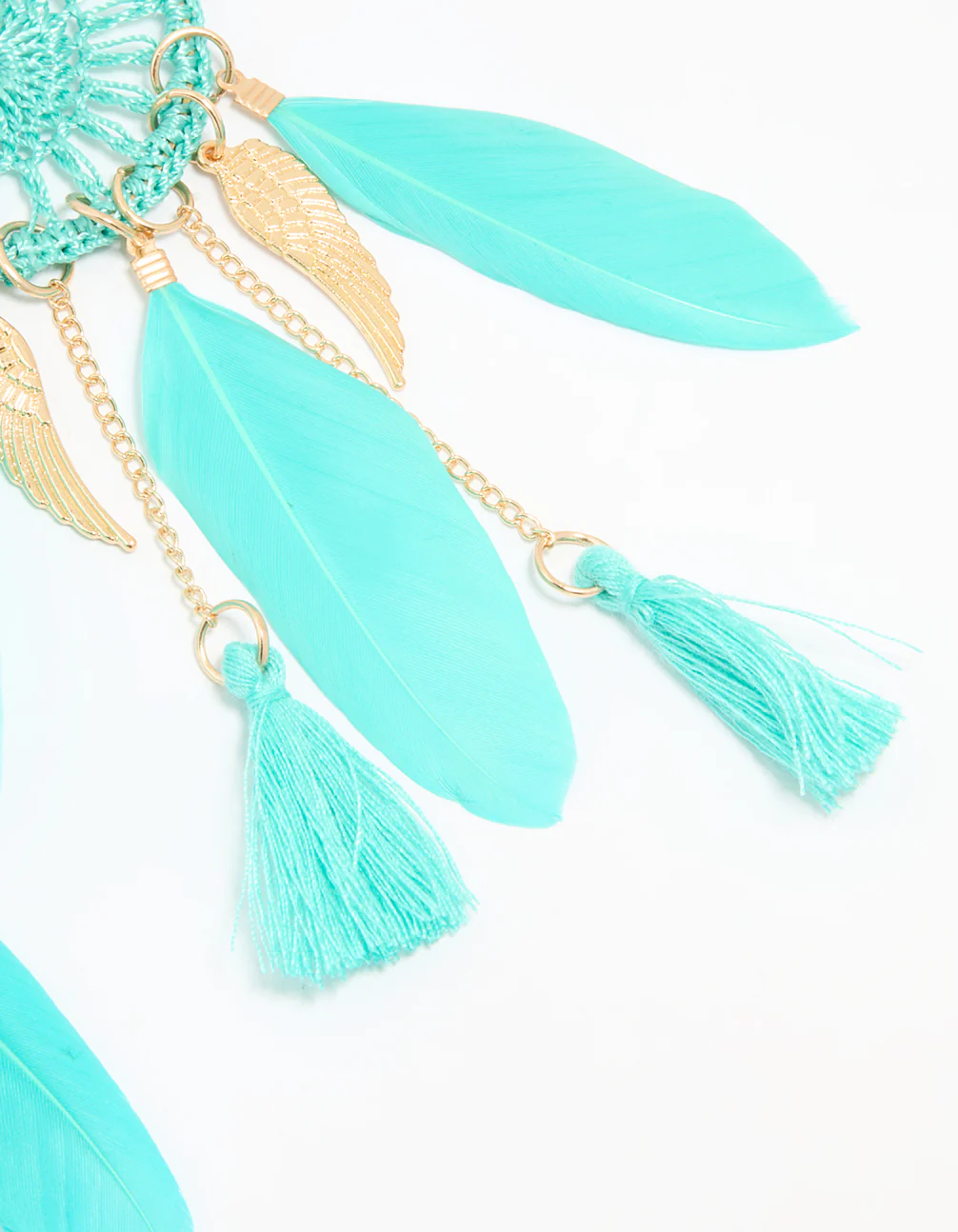 2627-blue-feather-dreamcatcher-drop-earrings-5.webp Blue Feather Dreamcatcher Drop Earrings