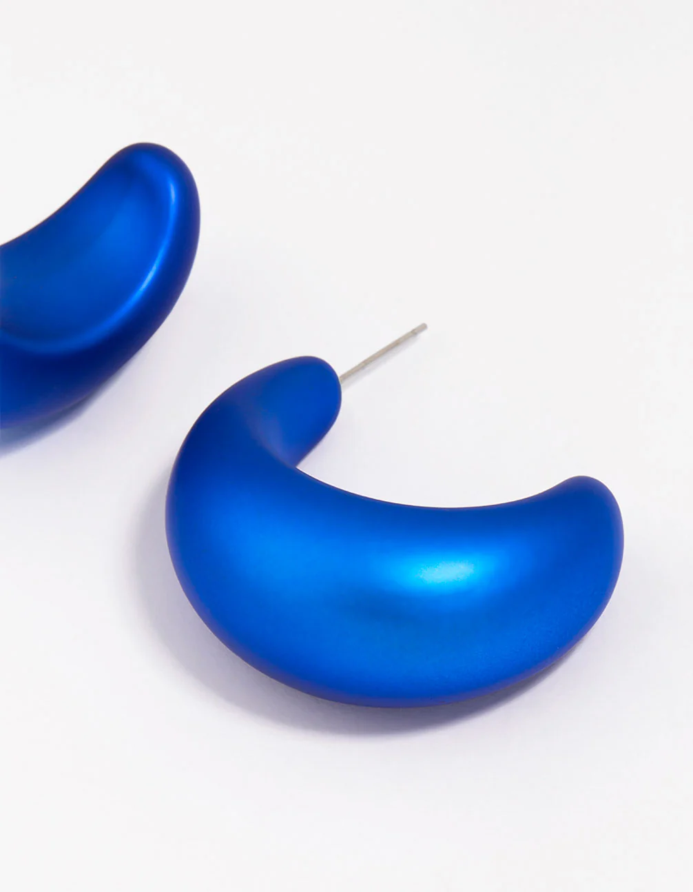 2641-blue-iridescent-chubby-hoop-earrings-2.webp Blue Iridescent Chubby Hoop Earrings