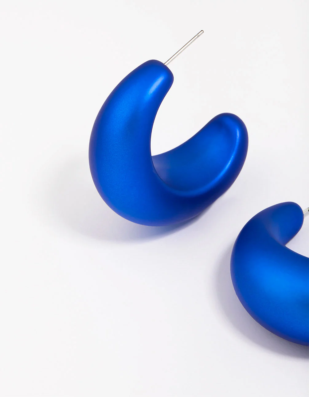 2641-blue-iridescent-chubby-hoop-earrings-3.webp Blue Iridescent Chubby Hoop Earrings