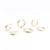 Gold Minimal Huggie Hoop Earrings 3-Pack