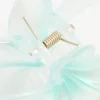 Blue Ombre Pearlised Frangipani Flower Claw Clip