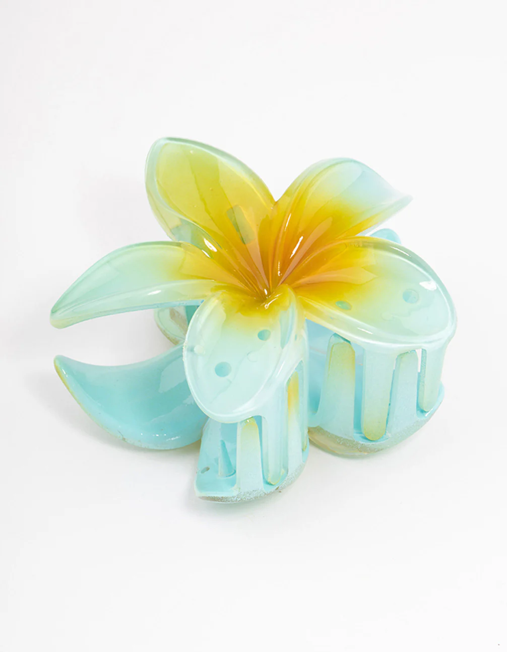 2664-blue-ombre-tropical-flower-claw-clip-1.webp Blue Ombre Tropical Flower Claw Clip