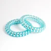 Blue Plastic Hair Spirals Pack
