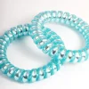 Blue Plastic Hair Spirals Pack