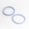 Blue Plastic Narrow Hair Spiral Pack