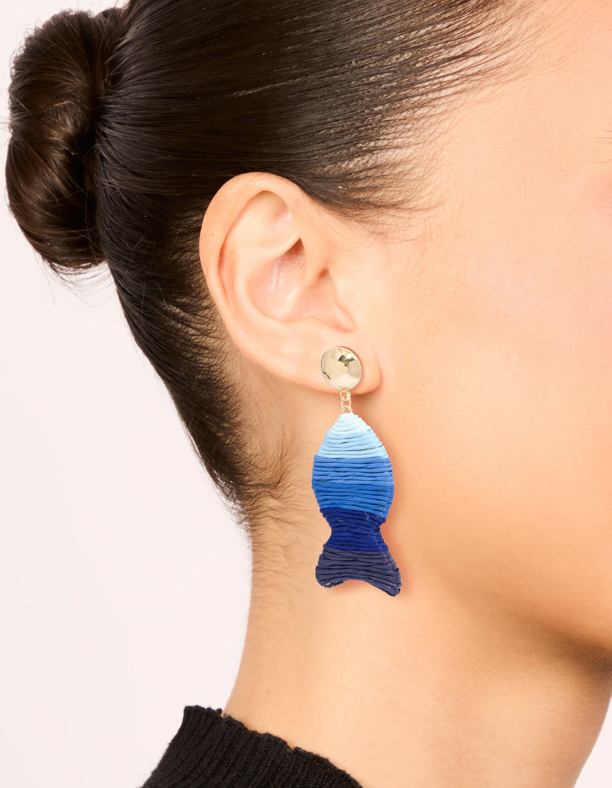 2683-blue-raffia-fish-stud-drop-earrings-1.webp Blue Raffia Fish Stud Drop Earrings