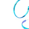 Blue Shiny Smooth 58mm Hoop Earrings