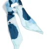 Blue Splatter Bandana Hair Scarf
