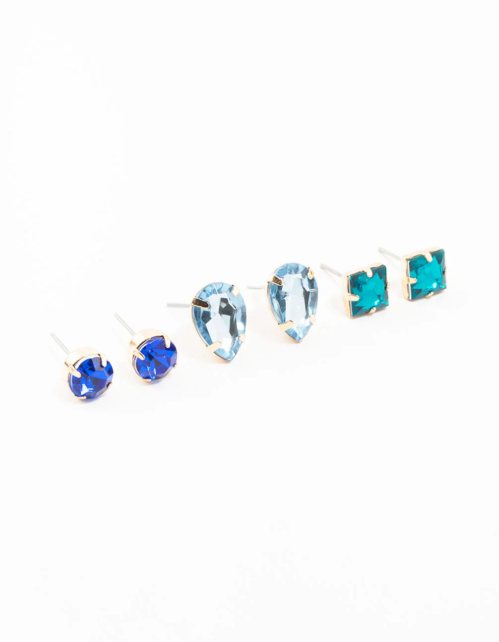 2695-blue-square-pear-circle-gold-stud-earrings-3-pack-1.webp Blue Square, Pear & Circle Gold Stud Earrings 3-Pack