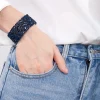 Blue Stone Embellished Stretch Bangle